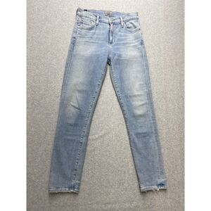 Citizens of Humanity Jeans‎ Womens 26 Blue Denim Medium Washed Rocker Cropped